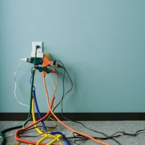Image of overloaded electrical outlet A.R.M. action resource management