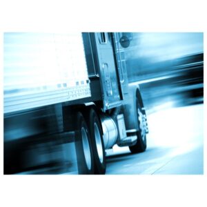 Motion-blurred image of a truck driving, showing just the lower two-thirds of the truck and a blue tint. Safety Tips for Delivery Truck Drivers A.R.M. action resource management