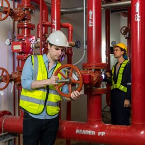 echnician-checking-fire-suppression-system-and-equipment