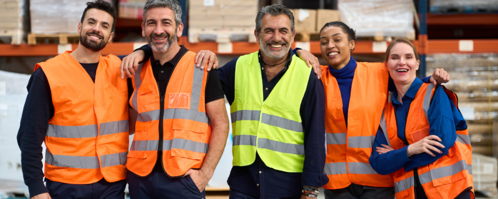 Happy General Warehouse Workers in Perris, CA