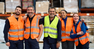Happy General Warehouse Workers in Perris, CA